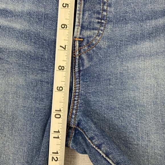 Levi's Wedgie Skinny Jeans High Rise Distressed Crop Button Fly Sz 26 - Picture 9 of 11